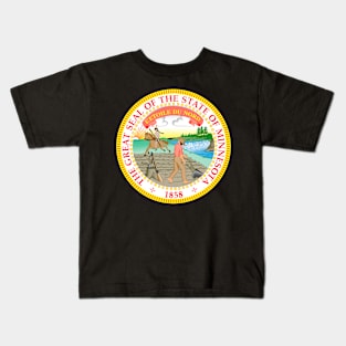 Minnesota Coat of Arms Kids T-Shirt